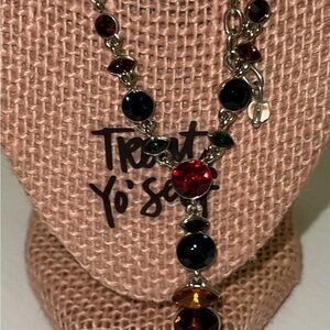 Elegant Multicolor Gemstone Necklace/earrings by Napier